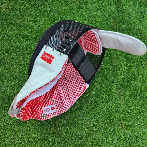 350N Epee Fencing Mask - Adjustable Helmet With Removable Lining, Fencing Gear For Training, Red XL - View #7