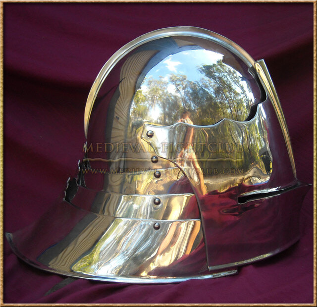 Full Gothic Sallet - Stainless Steel