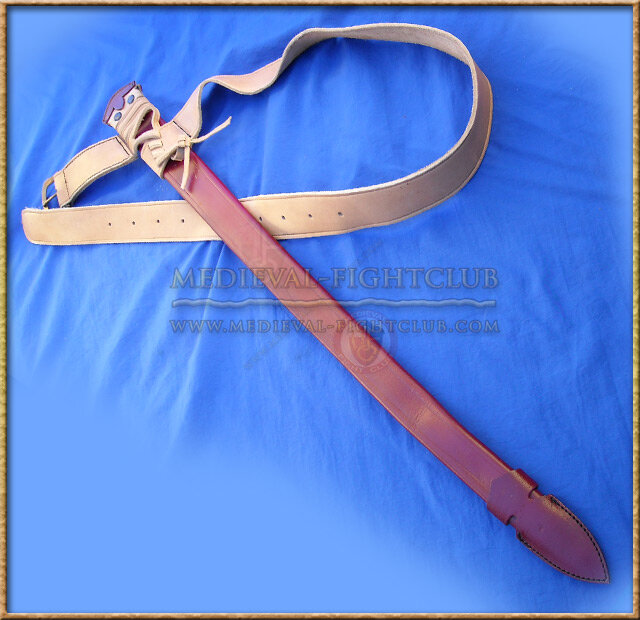 Scabbard & belt - leather with rain guard