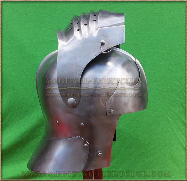 Battle helm -  Milanese Bellows Visor